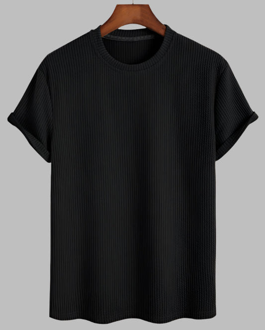 Herren Lockeres Rundhals Kurzarm-T-Shirt Ideal für den Sommer
