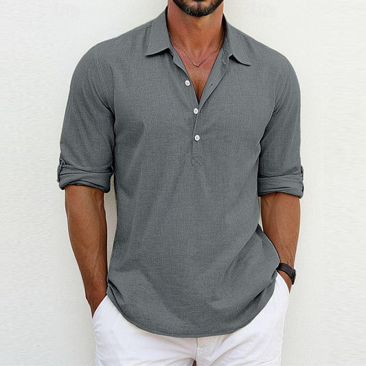 Langarm-Polo-Shirt mit Kragen Ideal für Alle Jahreszeiten