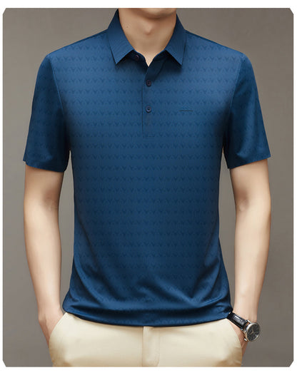 Herren Ice Silk T-Shirt mit kurzen Ärmeln Ideal für den Sommer