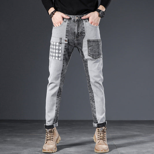 Herren Slim Fit Skinny Elastische Verkürzte Jeans I Ideal für Frühling und Sommer