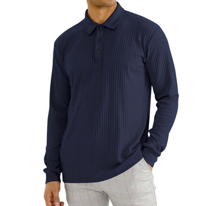 Herren Langarm T-Shirt aus Baumwollgemisch – Ideal für Frühling und Herbst