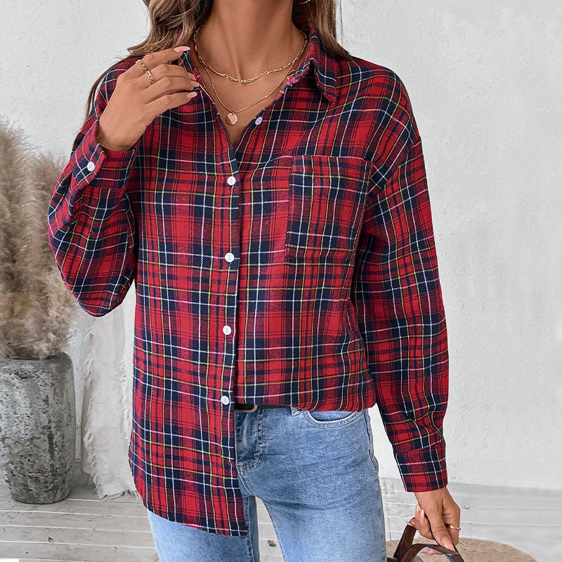 Langärmliges Karohemd mit Reverskragen als Jacke | Ideal für Herbst und Winter
