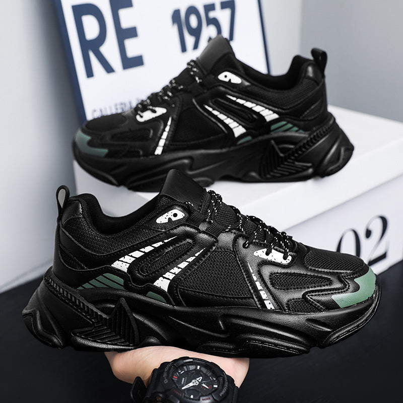 Herren Mesh Laufschuhe in Übergröße mit dicker Sohle | Ideal für den Frühling