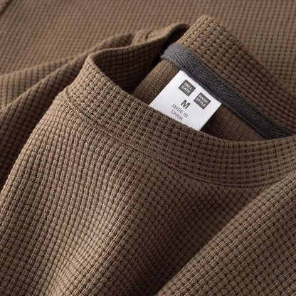 Waffelstrick-Halbarm-Pullover | Ideal für den Sommer
