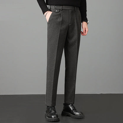 Herren Stretch-Hose aus Wollmischung | Ideal für den Herbst