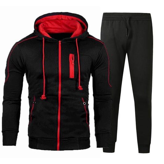 Herren Kapuzen-Cardigan-Jacke mit Langarm | Ideal für Frühling und Herbst