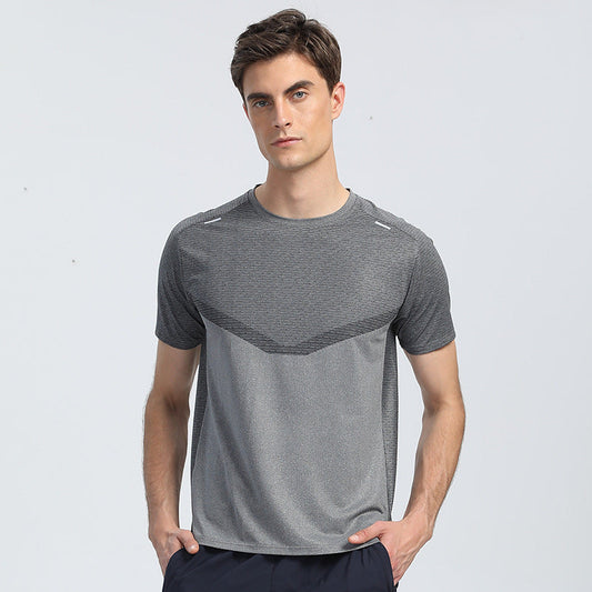 Reflektierendes Streifen-Sport-Shirt mit Schweißabsorption Ideal für Sommer