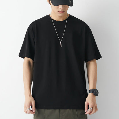 Schweres Kurzarm Baumwoll-T-Shirt Ideal für den Sommer