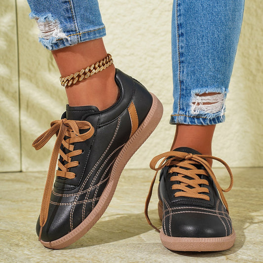 Schnürsneaker mit dicker Sohle und Rundkappe | Ideal für alle Jahreszeiten