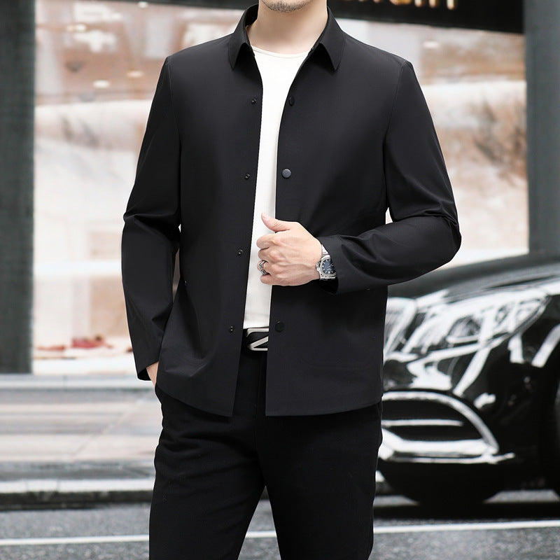 Herren Nahtlose Slim-Fit Jacke mit Verdicktem Design | Ideal für Frühling und Herbst