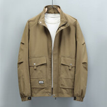 Gestreifte Cordjacke mit Aufgesetzten Taschen und Lockerer Passform | Ideal für den Frühling