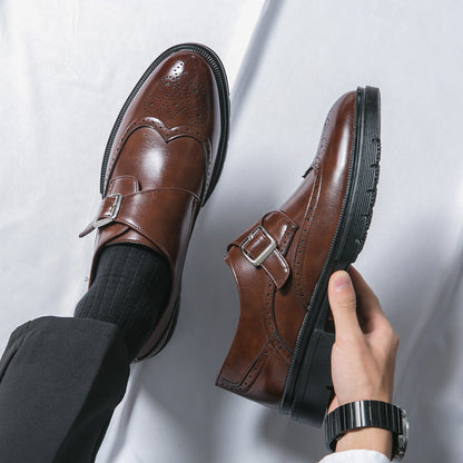 Herren Business Slipper aus PU-Leder mit Atmungsaktivem Design | Ideal für alle Jahreszeiten