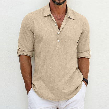 Langarm-Polo-Shirt mit Kragen Ideal für Alle Jahreszeiten