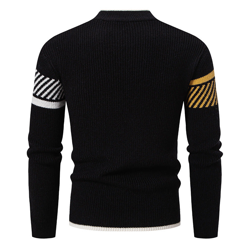 Herren Baumwollpullover mit losem Sitz, ideal für den Herbst
