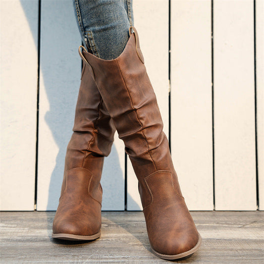Rundzehen-High-Heel-Stiefel für Frauen | Ideal für Alle Jahreszeiten