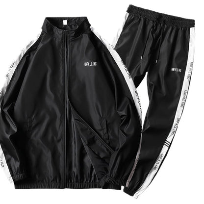 Herren Zweiteiliges Sportset mit Langarm Ideal für Frühling und Herbst