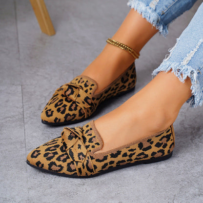 Spitz zulaufende Schleifen-Flats mit Mesh-Obermaterial | Ideal für Frühling und Sommer