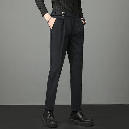 Herren Slim Fit Gerade Anzughose | Ideal für den Herbst