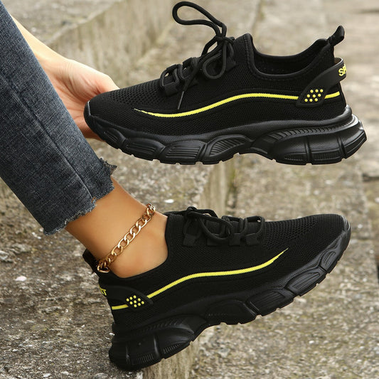 Damen Flyknit Wanderschuhe mit Kreuzriemendesign | Ideal für Frühling und Sommer