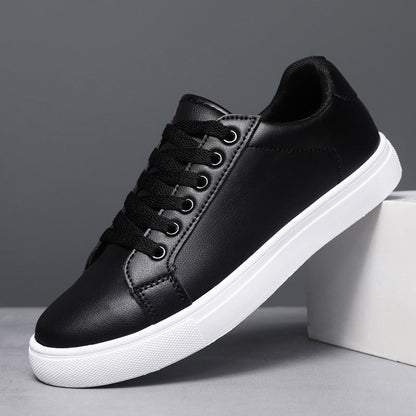 Herren Leder Schnür-Board-Schuhe mit PVC-Sohle | Ideal für alle Jahreszeiten