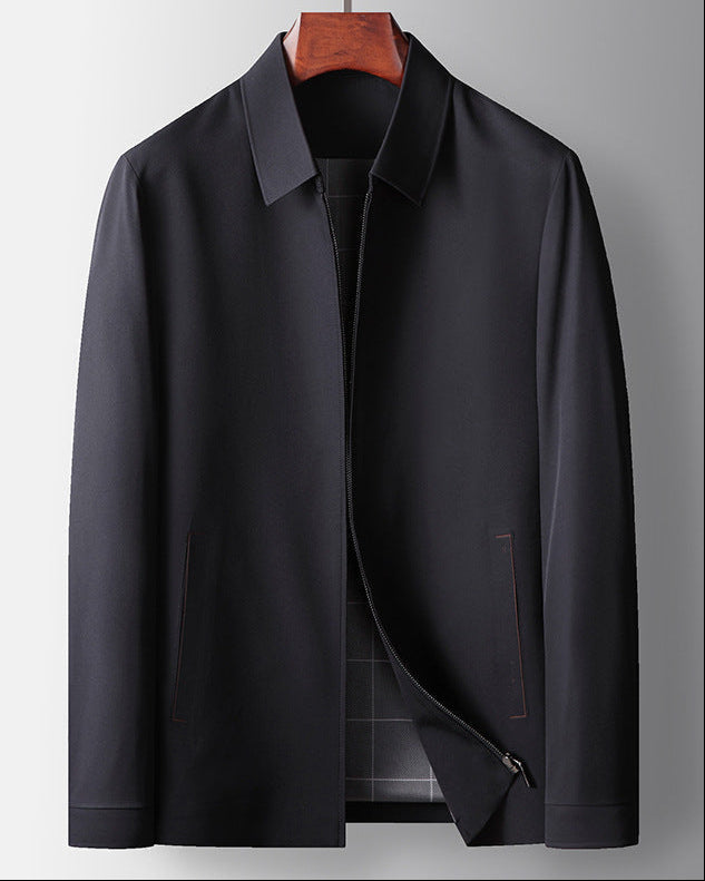 Herren Langarm-Polyesterjacke | Ideal für Frühling und Herbst