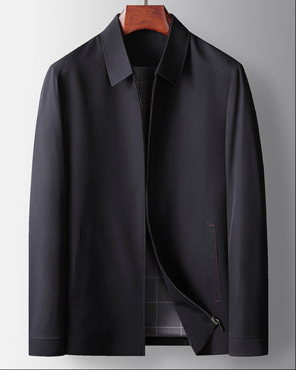 Herren Langarm-Polyesterjacke | Ideal für Frühling und Herbst