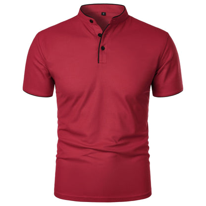 Herren Slim Fit Kurzarm Einfarbiges Top – Ideal für den Sommer