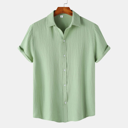 Herren Kurzarm Baumwollmischung-Shirt Ideal für Sommer
