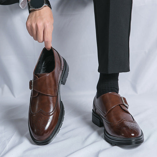 Herren Business Slipper aus PU-Leder mit Atmungsaktivem Design | Ideal für alle Jahreszeiten