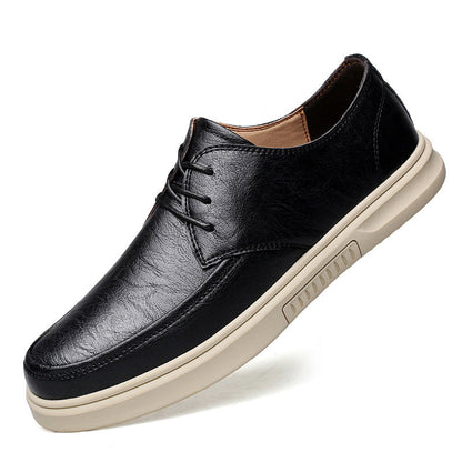 Herren Echtes Leder Schnürschuhe mit Gummisohle | Ideal für alle Jahreszeiten