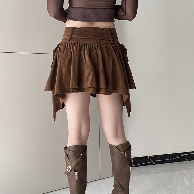 A-Linien Minirock mit Asymmetrischem Saum | Ideal für Frühling und Herbst