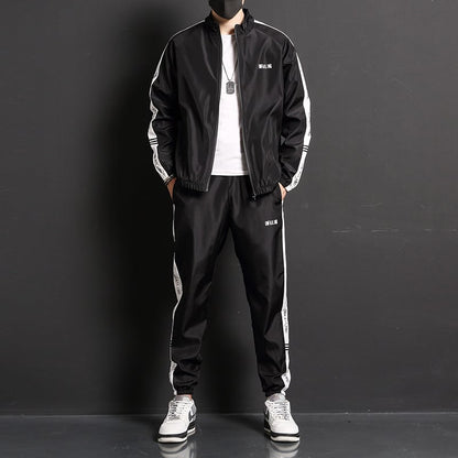 Herren Zweiteiliges Sportset mit Langarm Ideal für Frühling und Herbst