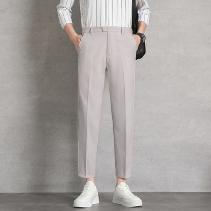 Herren Hochtaillierte Hosen mit Geradem Bein I Ideal für Frühling und Herbst