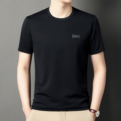 Herren Jacquard Kurzarm Pullover – Ideal für den Sommer