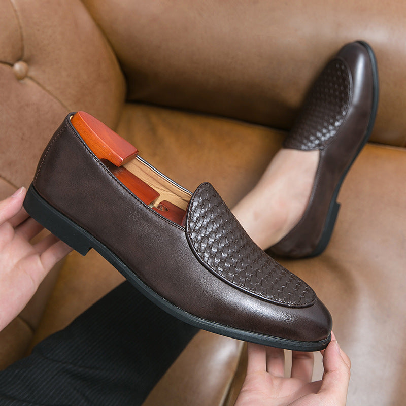 Herren Leichte Leder Slipper mit Spitzem Zehenbereich und Slip-On Design | Ideal für Alle Jahreszeiten