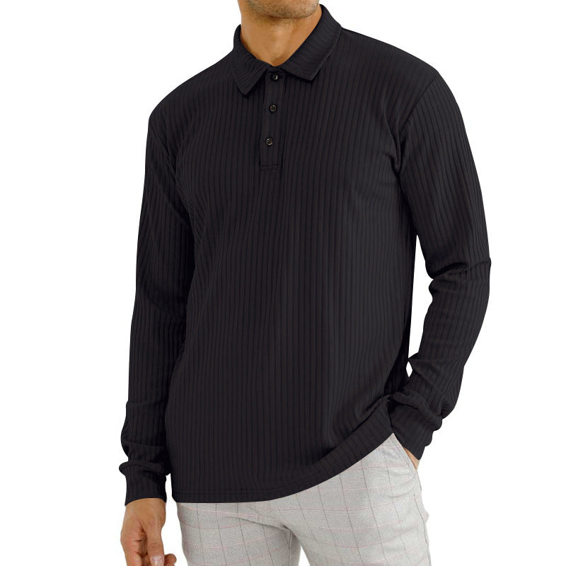 Herren Langarm T-Shirt aus Baumwollgemisch – Ideal für Frühling und Herbst