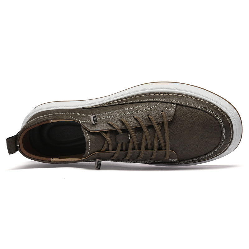 Herren Slip-On Sneaker aus echtem Leder | Ideal für alle Jahreszeiten