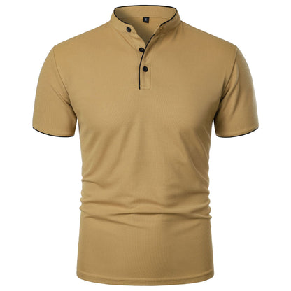 Herren Slim Fit Kurzarm Einfarbiges Top – Ideal für den Sommer