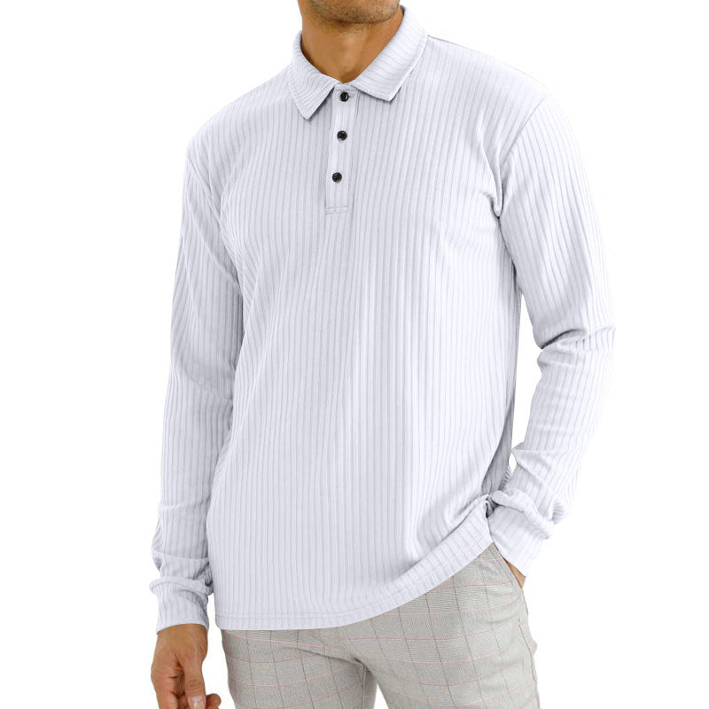 Herren Langarm T-Shirt aus Baumwollgemisch – Ideal für Frühling und Herbst