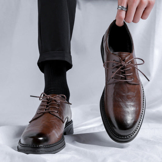 Herren Businessschuhe aus PU-Leder mit Weicher Gummisohle | Ideal für alle Jahreszeiten