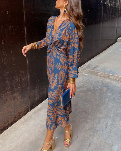Elegantes Langes Kleid mit Maßgeschneidertem Schnitt | Ideal für Frühling und Herbst