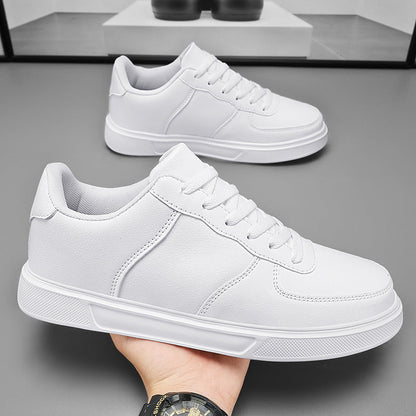 Herren Sneakers in großer Größe mit atmungsaktivem Mesh-Futter in Weiß | Ideal für Frühling und Sommer
