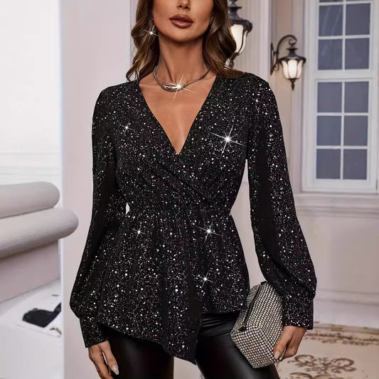 Pullover mit V-Ausschnitt und Langem Arm | Ideal für Herbst