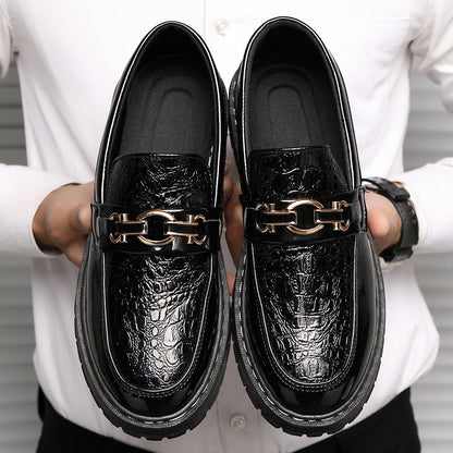 Glänzende Niedrig-Top Leder Schuhe für Herren Ideal für Frühling, Sommer und Herbst