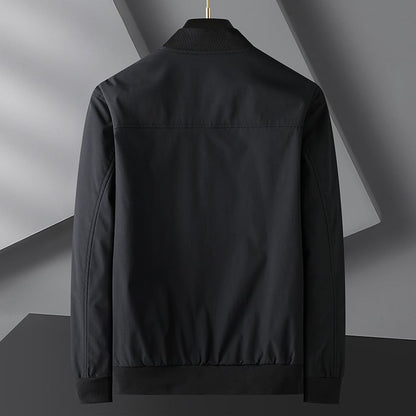 Plus Size Herren Solid-Jacke | Ideal für Frühling und Herbst