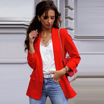 Weit Geschnittener Blazer mit langen Ärmeln und Futter | Ideal für Frühling und Herbst