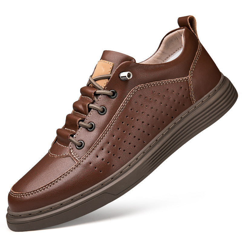 Herren Lederskateboardschuhe in Übergröße mit Atmungsaktivem Design | Ideal für alle Jahreszeiten