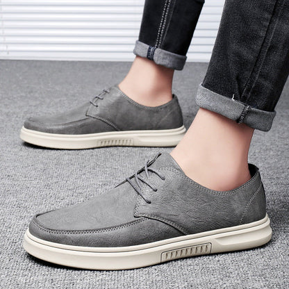 Herren Echtes Leder Schnürschuhe mit Gummisohle | Ideal für alle Jahreszeiten