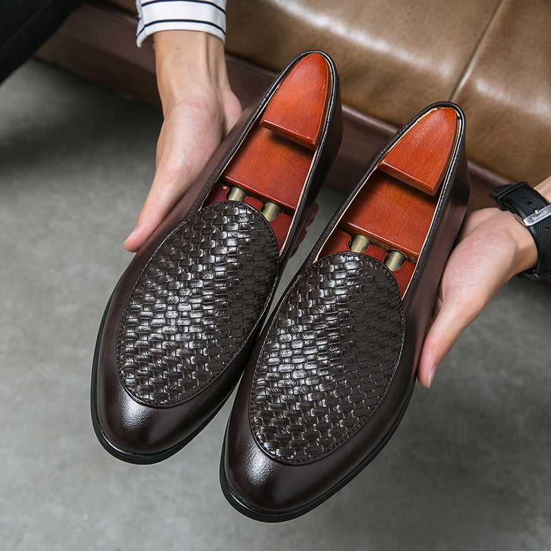 Herren Leichte Leder Slipper mit Spitzem Zehenbereich und Slip-On Design | Ideal für Alle Jahreszeiten