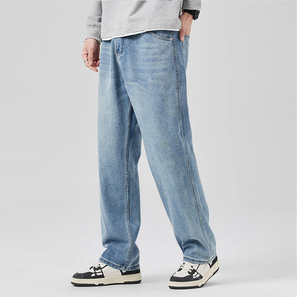 Lässige Mid-Waist Denim-Jeans mit Lockerer Passform | Ideal für Frühling und Herbst